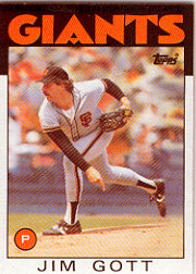 1986 Topps Baseball Cards      463     Jim Gott